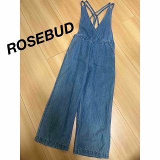 ローズバッド(ROSE BUD)のROSE BUD サロペットデニムパンツ オールインワン(サロペット/オーバーオール)