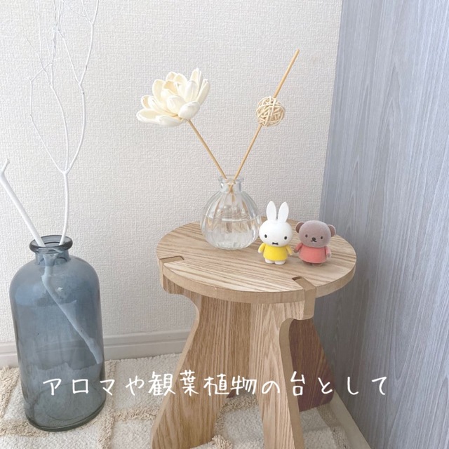 大人気☆木目調スツール　ジャグスタンド　ランタン台　キャンプ用品 STOOL インテリア/住まい/日用品の椅子/チェア(スツール)の商品写真