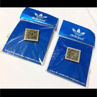 アディダス(adidas)の★非売品★新品★adidas★アディダス★QR★ピンバッジ★ピンバッチ★2個(ノベルティグッズ)