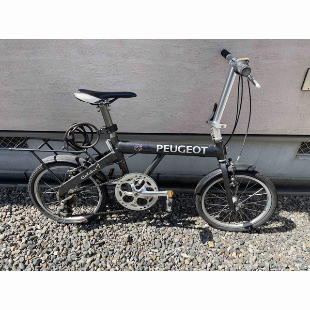 Peugeot(プジョー)の廃盤レア商品　プジョーコリブリ　折りたたみ自転車　ブラック スポーツ/アウトドアの自転車(自転車本体)の商品写真