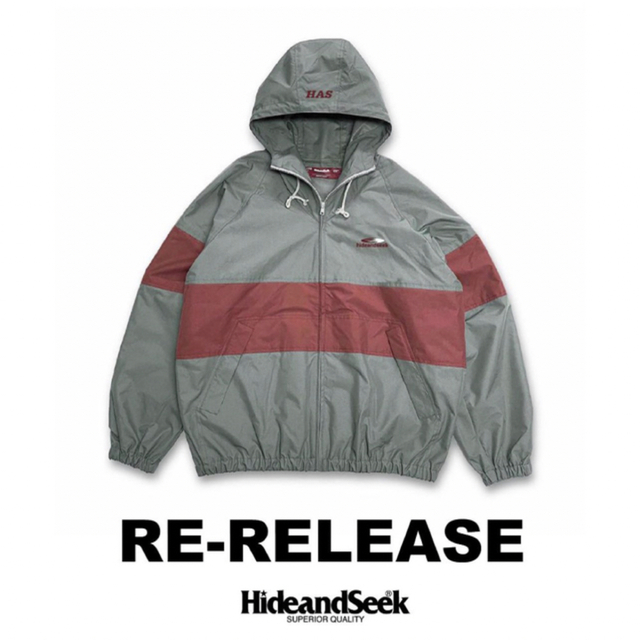 HIDE AND SEEK NYLON ZIP JACKET ナイロンジャケットナイロンジャケット