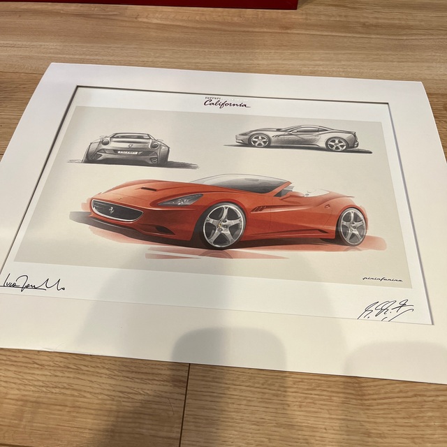Ferrari(フェラーリ)のフェラーリ　サイン入デッサン 自動車/バイクの自動車(その他)の商品写真