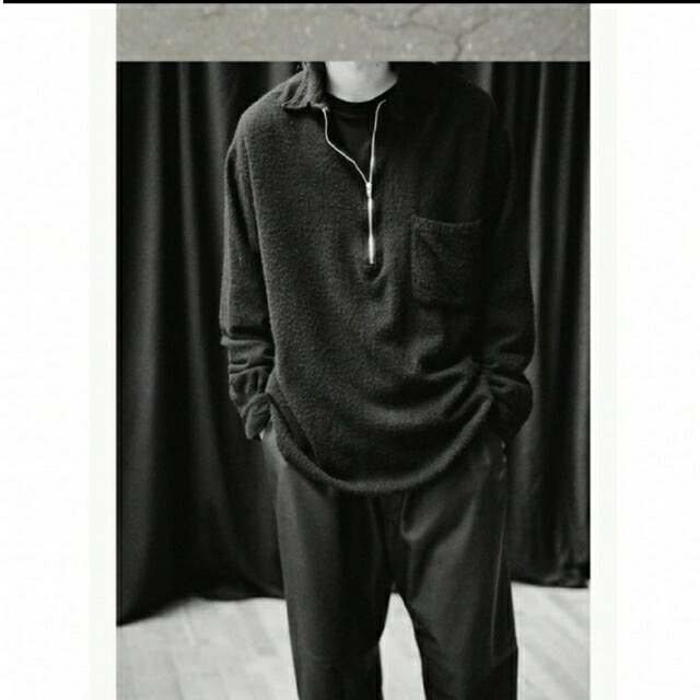 COMOLI 22AW 縮絨ウールハーフジップ size1 | www.cestujemtrekujem.com