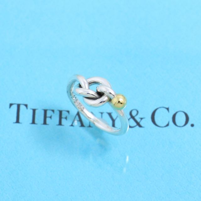 Tiffany & Co.(ティファニー)のティファニー　TIFFANY　9号　ラブノット　フック&アイ リング　美品 レディースのアクセサリー(リング(指輪))の商品写真