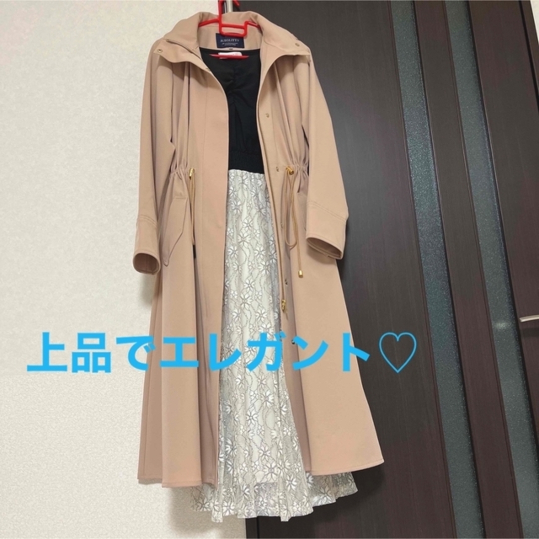 JUSGLITTY - 未使用♡ジャスグリッティー♡フード付きロングブルゾン