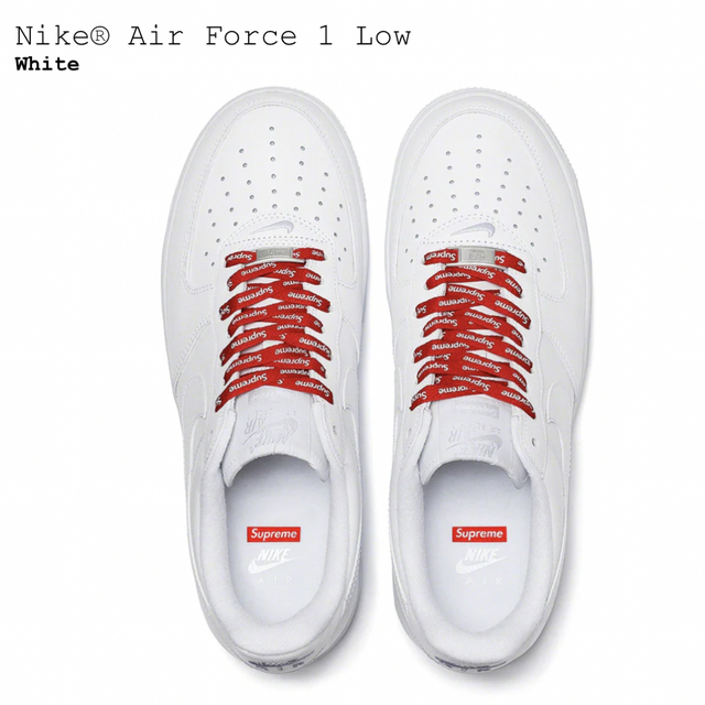 希少　28.5 supreme Nike Air Force 1 シロ