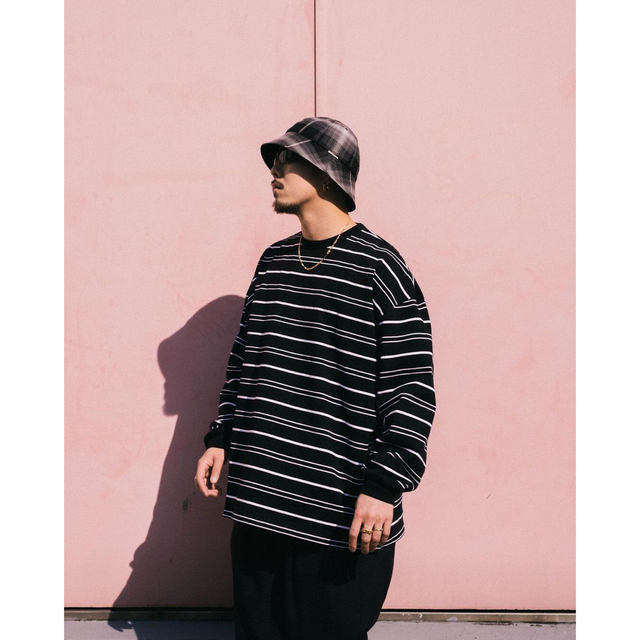 COOTIE(クーティー)の23ss Supima Border Oversized L/S Tee メンズのトップス(Tシャツ/カットソー(七分/長袖))の商品写真