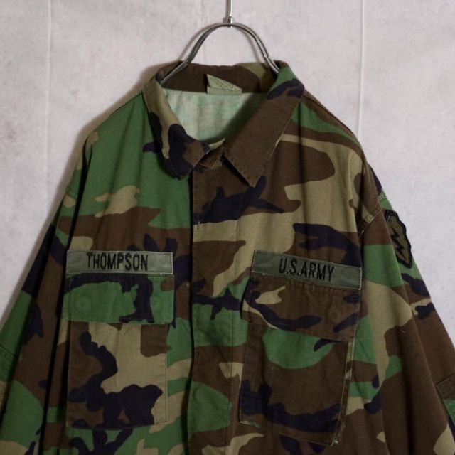 MILITARY(ミリタリー)の米軍　実物　BDUシャツ　90s MEDIUM-X-SHORT メンズのジャケット/アウター(ミリタリージャケット)の商品写真