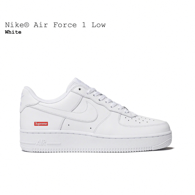 Supreme Nike Air Force 1 Low 白　27 スニーカー