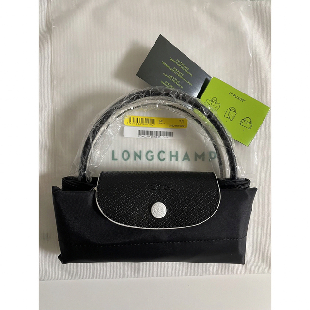 LONGCHAMP(ロンシャン)のLONGCHAMPロンシャンルプリアージュ　S 折り畳みトートバッグブラック レディースのバッグ(ハンドバッグ)の商品写真