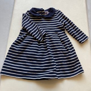 プチバトー(PETIT BATEAU)のプチバトー　ワンピース　24m/86cm(ワンピース)