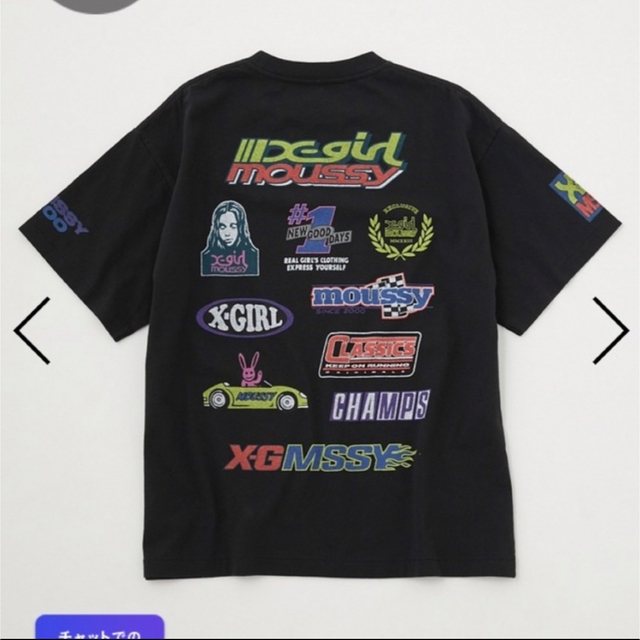 moussy X-girlコラボ XG XGMSSY TEAM Tシャツ お買い得なセール商品