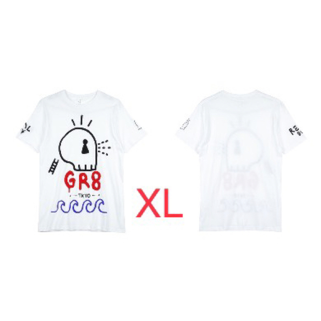 LIFE collection LIFE IS GR8 Skull Tee XL メンズのトップス(Tシャツ/カットソー(半袖/袖なし))の商品写真