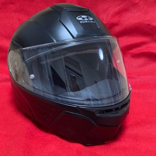 オージーケーカブト(OGK KABUTO)の【未使用品】バイクヘルメット　Kabuto kazami サイズXL 黒(ヘルメット/シールド)