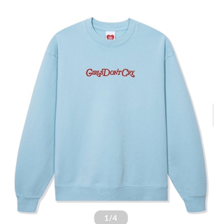 ガールズドントクライ(Girls Don't Cry)のgirls don’t cry Angel Crewneck blue XL(スウェット)