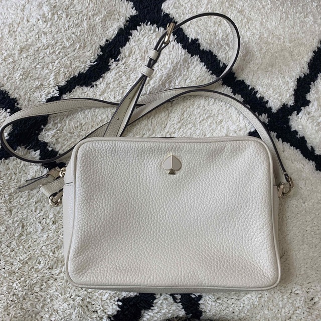 【美品】kate spade ホワイト　ショルダーバック