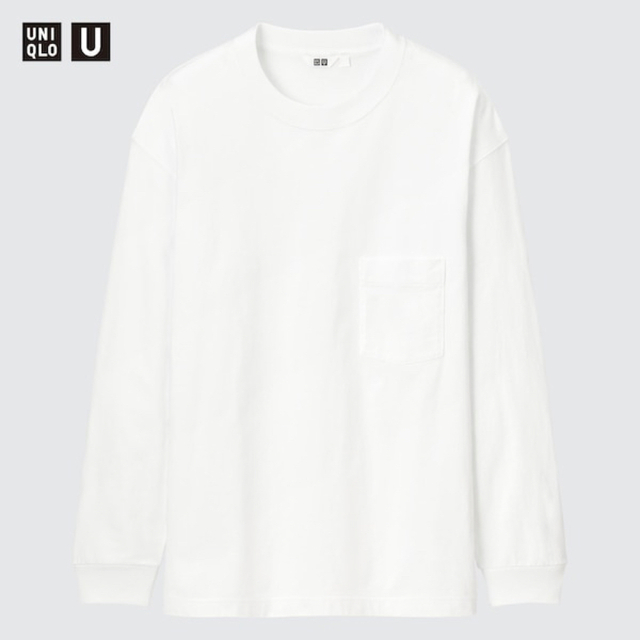 UNIQLO(ユニクロ)のUNIQLO U クルーネックT（長袖）68 Blue メンズのトップス(Tシャツ/カットソー(七分/長袖))の商品写真