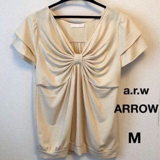 アロー(ARROW)のARROW／アロー　トップス　カットソー　半袖　フラッター･スリーブ　M (カットソー(半袖/袖なし))