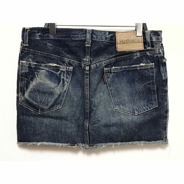 ヒステリックグラマー【美品】ダメージ加工 スタッズ デニム ミニ