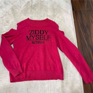 ジディー(ZIDDY)のZIDDY 肩開きニット　M(Tシャツ/カットソー)