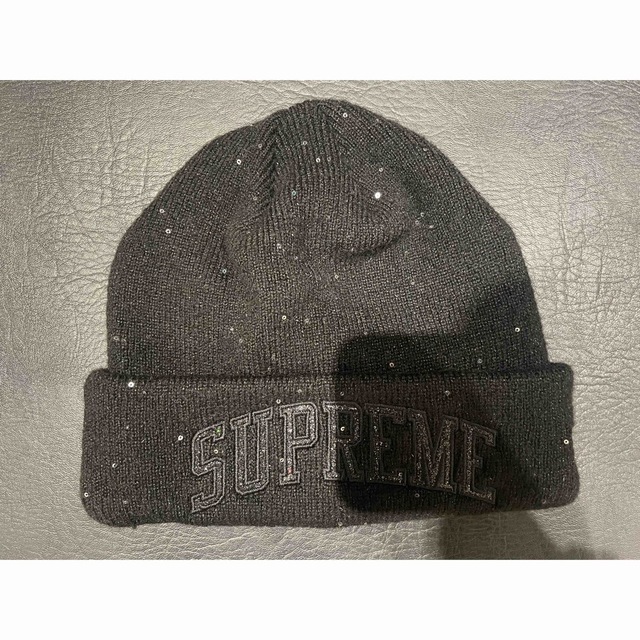 Supreme - supreme New Era Metallic Arc Beanie 黒の通販 by たんぽぽ