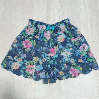 アナスイミニ(ANNA SUI mini)の【ANNASUI mini】草花総柄ショートパンツ（キュロット）120サイズ(パンツ/スパッツ)