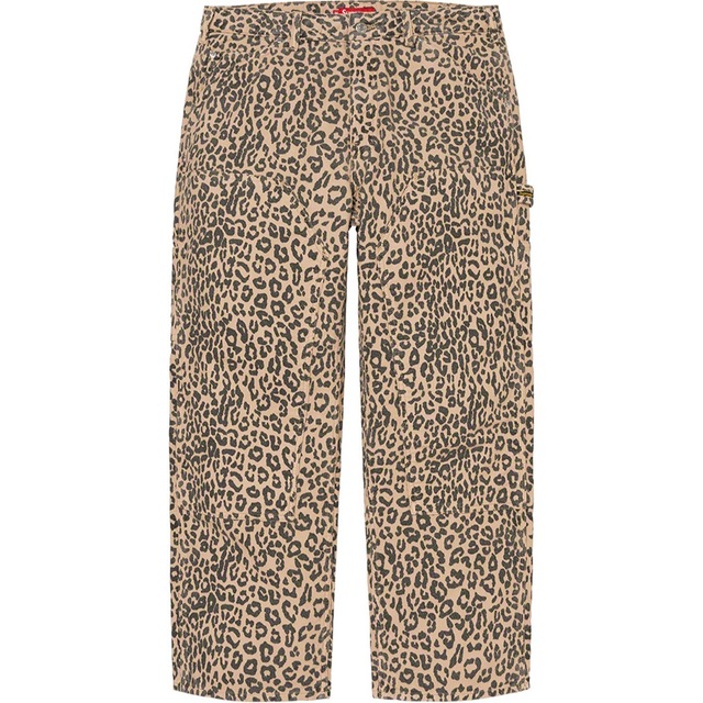 込34 supreme workpant leopard-