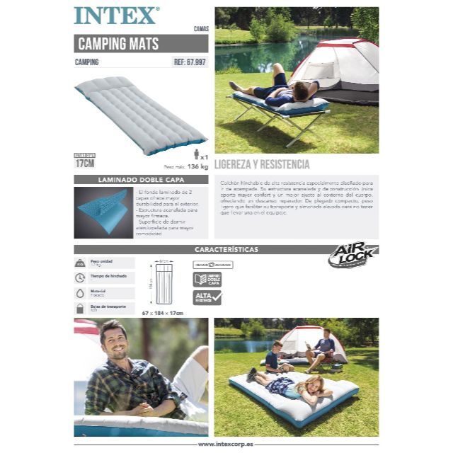 【数量限定】INTEX(インテックス) エアーベッド マット キャンプ用 キャン