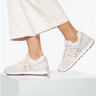 ニューバランス(New Balance)のNewBalance レディース WL574 ワイズB オフホワイト WL57…(スニーカー)