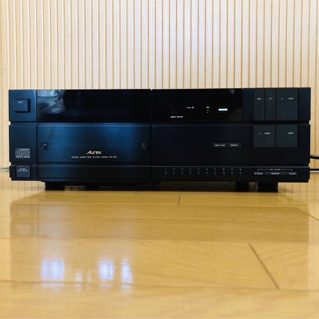 直販卸し売り 【希少】Aurex オーレックス XR-Z90 CDプレーヤー ジャンク オーディオ機器 通電OK ジュークボックス型 ラジカセ ラジオカセットプレーヤー 音響機器 オー