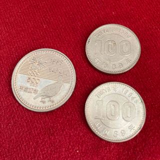 プルーフ硬貨３枚　長野オリンピック５００円　昭和３９年東京オリンピック１００円(その他)