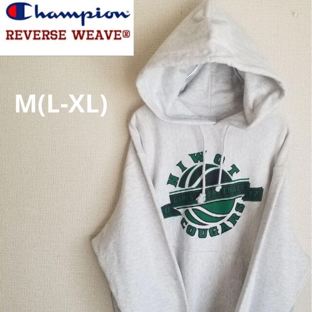 古着　Champion チャンピオンリバースウィーブ パーカー　M(XL)のサムネイル