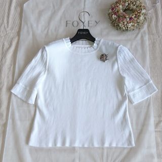 フォクシー(FOXEY)の2022 フォクシーブティック42648【 Marion 】Sweater 40(カットソー(半袖/袖なし))