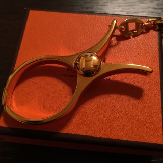 エルメス(Hermes)のhima様専用♥美品 HERMÈS グローブホルダー ゴールド  送料無料(キーホルダー)