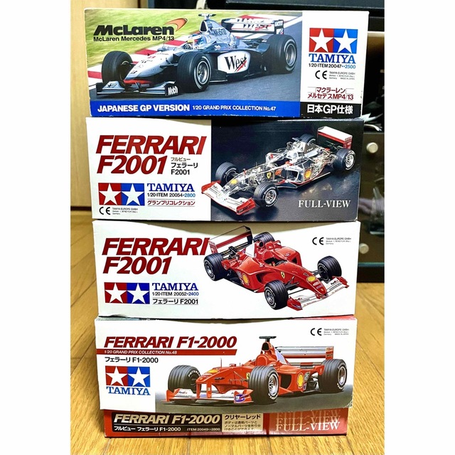 タミヤ 1/ 20プラモデル F1 フェラーリ・マクラーレン 新登場