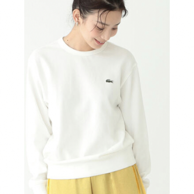 BEAMS BOY(ビームスボーイ)のLACOSTE × BEAMS BOY別注 ヘビーピケ ロングスリーブTシャツ  レディースのトップス(Tシャツ(長袖/七分))の商品写真