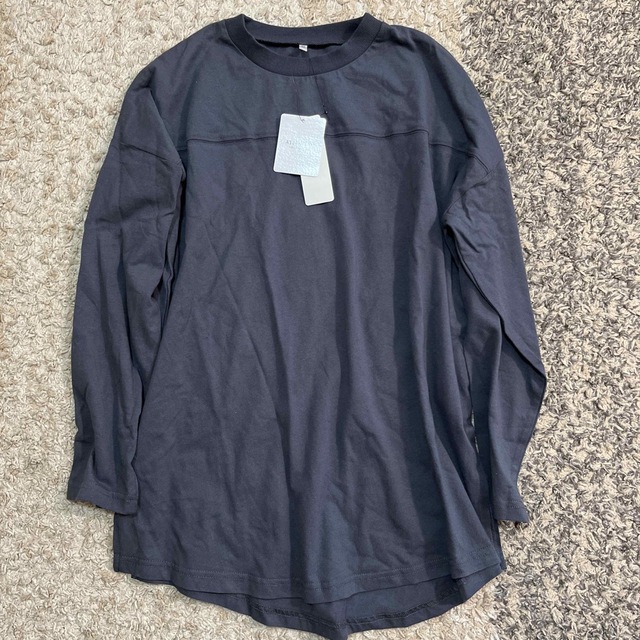 coca(コカ)のcoca 長袖Tシャツ チャコールグレー M レディースのトップス(Tシャツ(長袖/七分))の商品写真