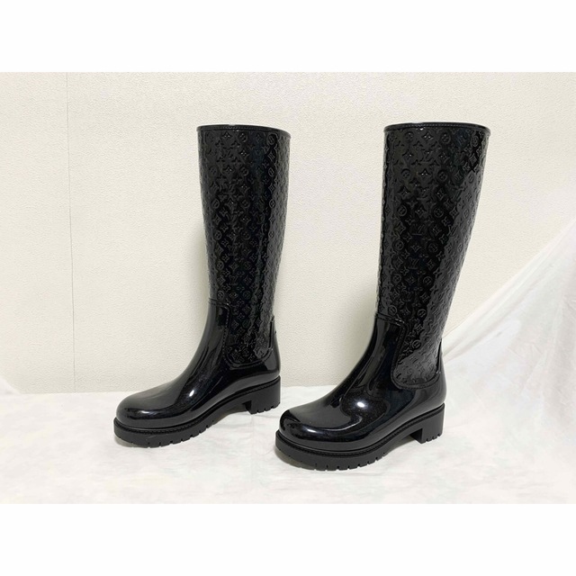 超美品 ルイヴィトン スプラッシュライン レインブーツ 36 22.5~23cm