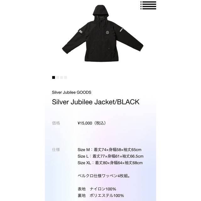 BUMP OF CHICKEN(バンプオブチキン)のSilver Jubilee Jacket/BLACK エンタメ/ホビーのタレントグッズ(ミュージシャン)の商品写真