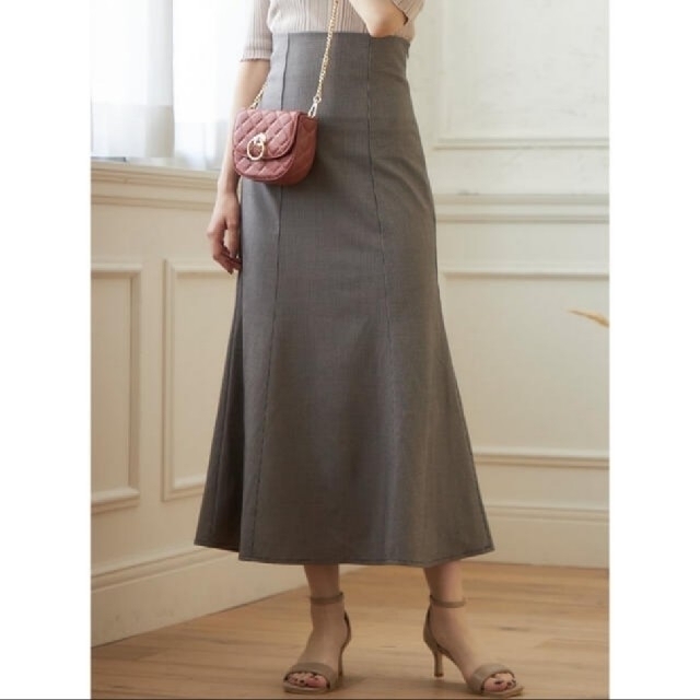 GRL(グレイル)のギンガムチェックマーメイドスカート レディースのスカート(ロングスカート)の商品写真