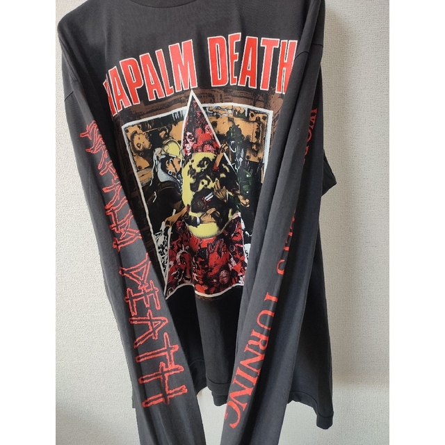 値下げ不可】古着 90s Napalm Death ロンTの通販 by xxxxxxxxxx 値下げ不可】古着 90s Napalm Death ロンTの通販 by xxxxxxxxxx