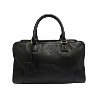 美品】ロエベ アマソナ36 ハンドバッグ アナグラム カデナ シルバー
