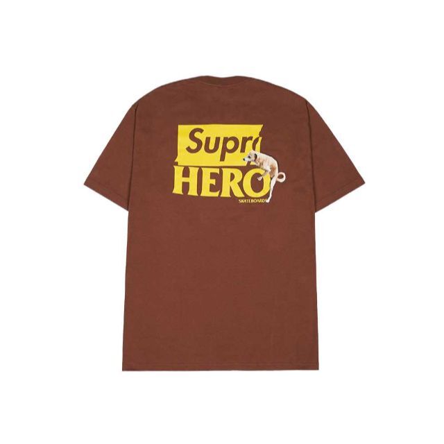 Tシャツ/カットソー(半袖/袖なし) Supreme - Supreme ANTIHERO Dog Tee Brown XL