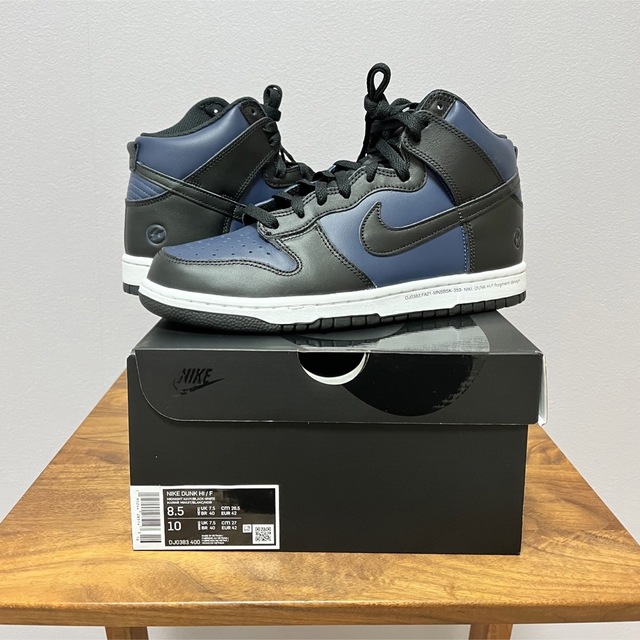 NIKE DUNK HIGH × FRAGMENT MIDNIGHT NAVY