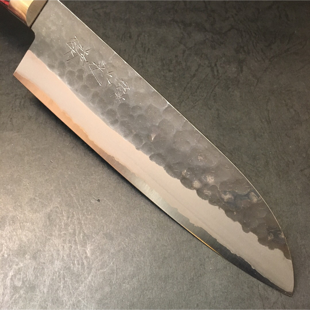 銀座 菊藤 黒打 三徳包丁 ミリ 青紙割込鋼