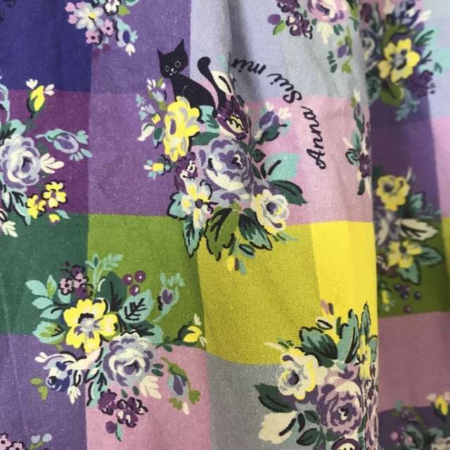 最新作の アナスイミニ チュニック ブラウス ノースリーブ 100 アナスイミニ ANNA SUI トップス 薄紫 ノースリーブ チュニック
