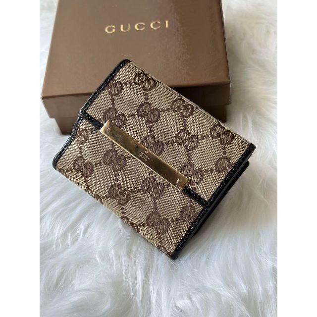 GUCCI グッチ　二つ折り財布　メンテナンス済みのサムネイル