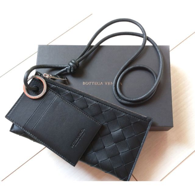 新品 BOTTEGA VENETA コイン カードホルダー ネックポーチ | tspea.org