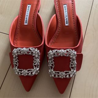 マノロブラニク MANOLO BLAHNIK ミュール エスパドリーユ フラット