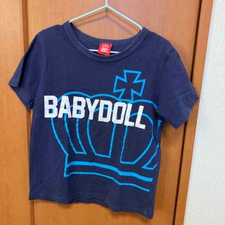 ベビードール(BABYDOLL)の中古品☆130サイズ　ベビードール半袖Ｔシャツ紺(Tシャツ/カットソー)